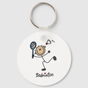 Porte-clés Figure de l'étiquette de badminton