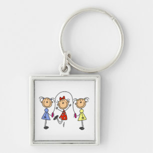 Porte-clés Figure de l'étiquette GIrls Corde de saut