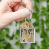 Porte-clés Figures autour d'une fontaine (main)