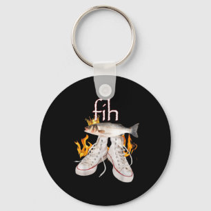 Porte-clés Fih Scute Ss Mignon Sss Poisson Drôle Poisson Mal