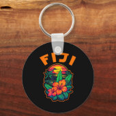 Porte-clés Fiji Islands Pacific Ocean Trocal Flowers Beach Va (Recto)