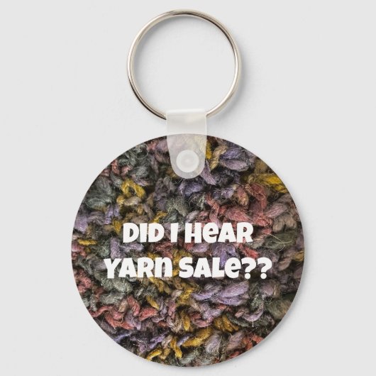 Porte-clés Fil à vendre Crochet Crochet bleu pourpre drôle (Recto)