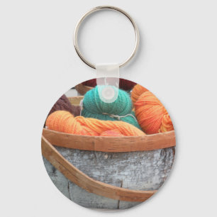 Porte-clés Fil en corbeille d'écorce de bouleau