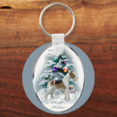 Porte-clés Fil Fox Terrier cadeaux de Noël (Recto)