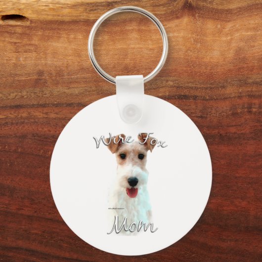 Porte-clés Fil Fox Terrier Maman 2 (Recto)