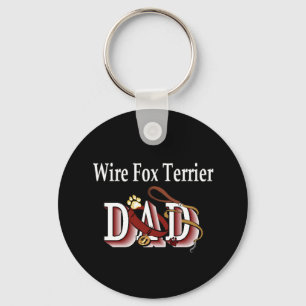 Porte-clés fil fox terrier papa Porte - clé