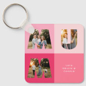 Porte-clés Fille 3 photo moderne fille rose mère jour (Recto)