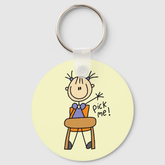 Porte-clés Fille à l'école (Recto)