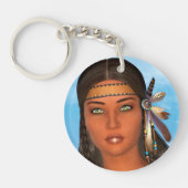Porte-clés Fille amérindienne (Devant)