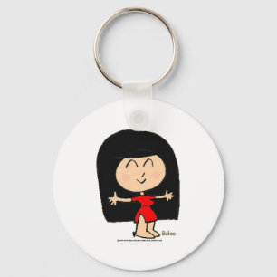 PORTE-CLÉS FILLE ASIATIQUE MIGNONNE
