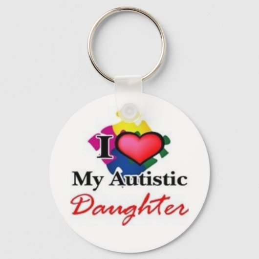 Porte-clés fille autiste (Recto)