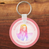 Porte-clés Fille aux cheveux blonds pour enterrement de vie d (Recto)