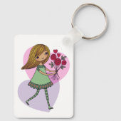 Porte-clés Fille aux fleurs (Verso)