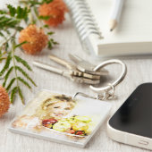 Porte-clés Fille aux fruits (Devant Droit)