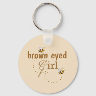 Porte-clés fille aux yeux Brown
