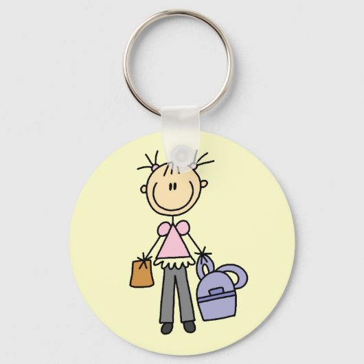 Porte-clés Fille avec cartable (Recto)