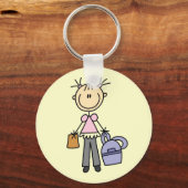 Porte-clés Fille avec cartable (Recto)