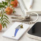 Porte-clés fille avec une queue de lapin (Devant droit)