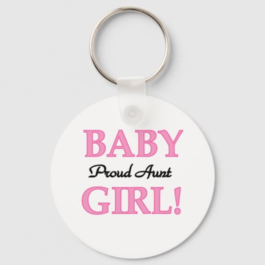 Porte-clés Fille Bébé Fier Tante (Recto)