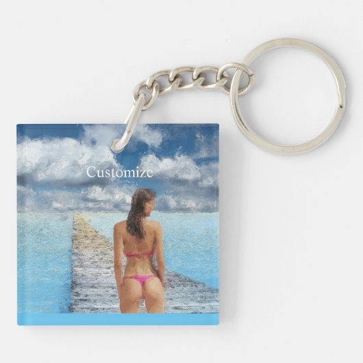 Porte-clés Fille Bikini Thunder_Cove (Dos)
