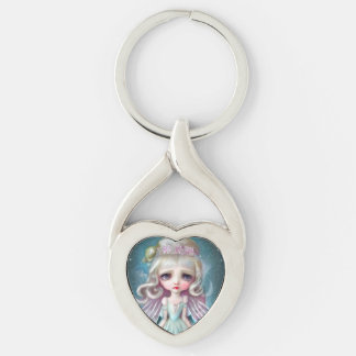 Porte-clés Fille Blonde Surréalisme Pop