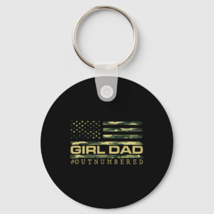 Porte-clés Fille Camo Papa Drapeau Américain Usa Papa Des Fil