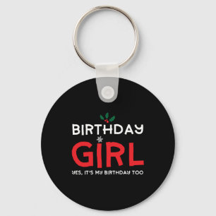 Porte-clés Fille d'anniversaire Noël Xmas Jour d'anniversaire