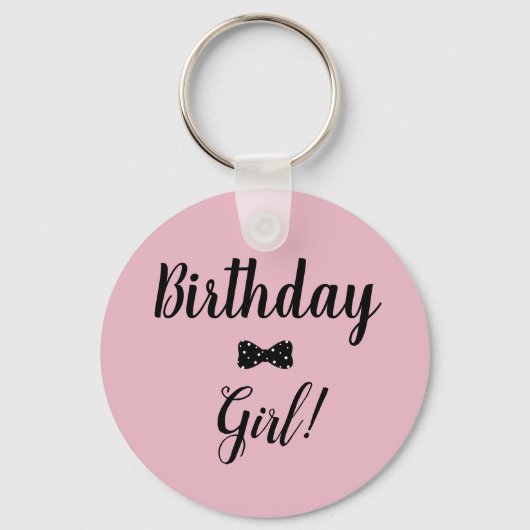 Porte-clés Fille d'anniversaire Porte - clé (Recto)