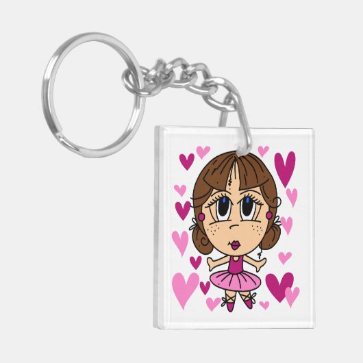 Porte-clés Fille de ballerine (Devant gauche)