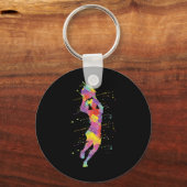 Porte-clés Fille de basket-ball 2 (Recto)