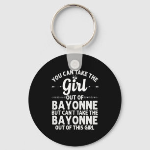 Porte-clés Fille de Bayonne Nj New Jersey racines maison État