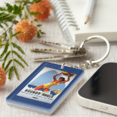 Porte-clés Fille de chemins de fer et affiche britanniques de (Devant droit)