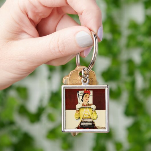 Porte-clés Fille de couverture (main)