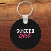 Porte-clés Fille de football (Recto)