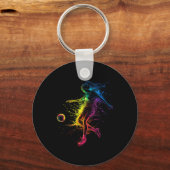 Porte-clés Fille de football (Recto)