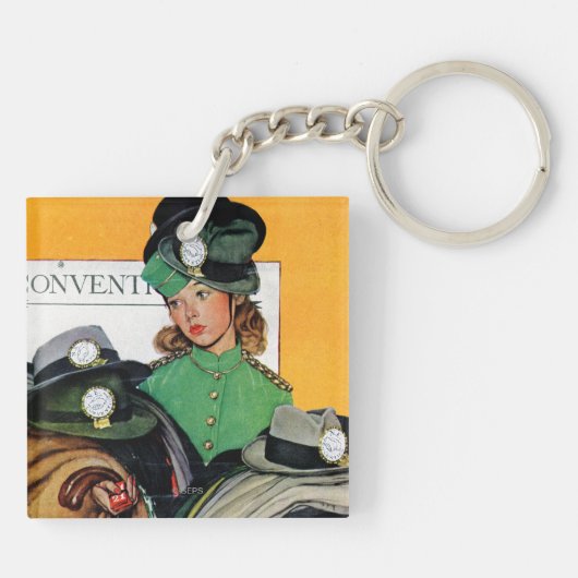 Porte-clés Fille de Hatcheck (Dos)