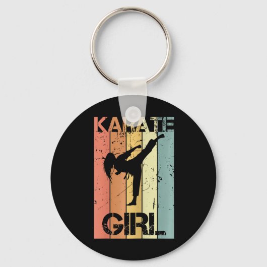Porte-clés Fille de karaté (Recto)