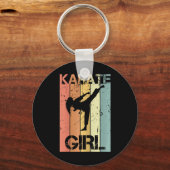 Porte-clés Fille de karaté (Recto)