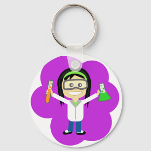 Porte-clés Fille de la Science