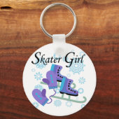 Porte-clés Fille de patineur (Recto)