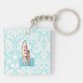 Porte-clés Fille de surfer (Dos)