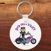 Porte-clés Fille de vélo léger (Recto)