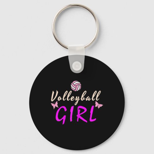 Porte-clés Fille de volley-ball (Recto)