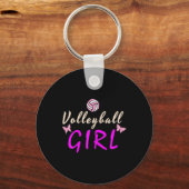 Porte-clés Fille de volley-ball (Recto)