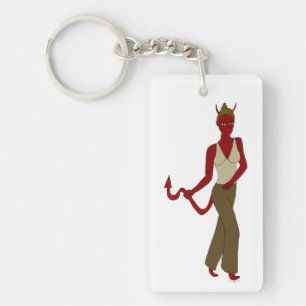 Porte-clés fille diable