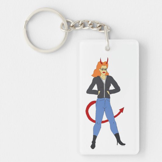 Porte-clés fille diable (Devant)