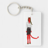 Porte-clés fille diable (Devant)