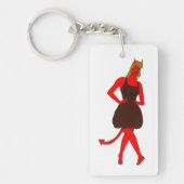 Porte-clés fille diable (Devant)