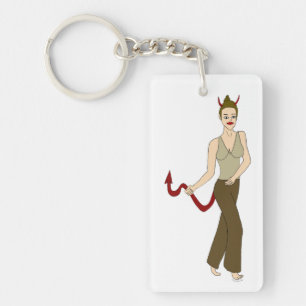 Porte-clés fille diable