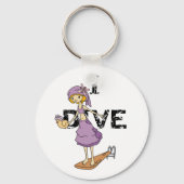 Porte-clés Fille Diver (Recto)